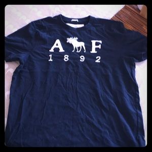 Abercrombie and Fitch muscle t, navy blue